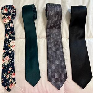 Men’s Set of 4 Dresswear Ties